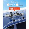VEVOR Universal Car Roof Rack – Fit Most Crossbars, Carry up to 6 Pairs of Skis or 4 Snowboards, Aluminum Snowboard Ski Rack with Lock & Rubber Padding(Roof Rack (T-Style))