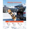 VEVOR Universal Car Roof Rack – Fit Most Crossbars, Carry up to 6 Pairs of Skis or 4 Snowboards, Aluminum Snowboard Ski Rack with Lock & Rubber Padding(Rear Rack (Fold-1))