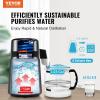 VEVOR Water Distiller, 4L/ 1.05 Gallon Pure Water Distilling for Home Countertop, 750W Distilled Water Maker, 304 Stainless Steel Interior Stiller Water Making Machine to Make Clean Water, Black(Grey)