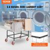 VEVOR Wire Laundry Cart, 2.8Bushel Wire Laundry Basket with Wheels, 26.7”x21.7”x26.4” Commercial Basket Cart, Steel Frame with Chrome Finish, 4″ Casters(3.8 Bushel–32.5”x21.3”x29.9”)