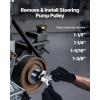 VEVOR Yoke Puller, Made for Class 6-8 Transportation Trucks and Equipment, Heavy Duty Yoke Removal Tool Kit, Automotive Yoke Puller Kit Compatible with Kenworth, Peterbilt, Freightliner, Mack, Volvo(power steering pump pulley removal tool)