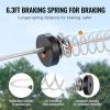 VEVOR Zip line Kits for Backyard，160ft Zip line Kit for Kids and Adult Up to 330 lb, Included Swing Seat, Ziplines Brake, and Steel Trolley, Outdoor Playground Equipment(Blue-160 ft)