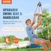 VEVOR Zip line Kits for Backyard，160ft Zip line Kit for Kids and Adult Up to 330 lb, Included Swing Seat, Ziplines Brake, and Steel Trolley, Outdoor Playground Equipment(Blue-52 ft)