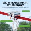 VEVOR Zip line Kits for Backyard，160ft Zip line Kit for Kids and Adult Up to 330 lb, Included Swing Seat, Ziplines Brake, and Steel Trolley, Outdoor Playground Equipment(Red-65 ft)