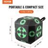 VEVOR15 x15 All-Side Shotting Archery Arrow Target, Outdoor Portable Archery Target with Carry Handle, Easy Arrow Removal, Great Visibility, Lightweight, Easy to Transport, Black(Black)