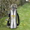 Happybuy 3 Gallon Stainless Steel Sprayer, 20″ Wand & 3FT Reinforced Hose, Hand Pump Sprayer with Pressure Gauge, Safety Valve & Adjustable Nozzle, Weed Sprayers for Lawn, Gardening & Sanitizing(3 Gallon)