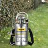 Happybuy 3 Gallon Stainless Steel Sprayer, 20″ Wand & 3FT Reinforced Hose, Hand Pump Sprayer with Pressure Gauge, Safety Valve & Adjustable Nozzle, Weed Sprayers for Lawn, Gardening & Sanitizing(1.5 Gallon)