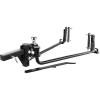 VEOVR Weight Distribution Hitch, 1,000 lbs Weight Distributing Hitches Kit with Sway Control for Trailer, 2-in Solid Steel Shank, 2-5/16 in Alloy Steel Ball, Powder Coated Load Leveling Hitch, Black(1000lbs)