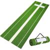 VEVOR 10x3ft Softball/Baseball Pitching Mat with Rubber Mound – Anti-Fade Turf & Anti-Slip Foam Backing, Portable Fastpitch Training Aid for Indoor/Outdoor Practice (Red/Green)(Green)