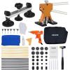 VEVOR 117 PCS Dent Removal Kit, Paintless Dent Repair Kit with Golden Lifter, Bridge Puller, Slide Hammer T-bar Dent Puller, Suction Cup Dent Puller for Auto Body Dents, Hail Damage, Door Ding(60PCS)