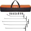 VEVOR 117 PCS Dent Removal Kit, Paintless Dent Repair Kit with Golden Lifter, Bridge Puller, Slide Hammer T-bar Dent Puller, Suction Cup Dent Puller for Auto Body Dents, Hail Damage, Door Ding(13 Pcs with 5 Rods)