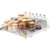 VEVOR 15.5″ Wx21 Dx3.5 H Pull Out Cabinet Organizer, Heavy Duty Slide Out Pantry Shelves, Chrome-Plated Steel Roll Out Drawers, Storage for Home Under Sink, 17″ Wx22 Dx7 H Install Size for Cabinet(15.5″ Wx21 D)