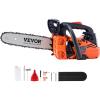 VEVOR 20inch 62CC Gas Powered Chainsaw, 3.8 HP 2 Stroke Engine Gas Power Chainsaws with Non-Slip Handle, Gas Chainsaws with Dual Fuel Tanks, For Wood Cutting, Tree Trimming, and Land Clearing(25.4CC 12inch)