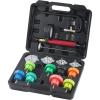 VEVOR 28 pcs Universal Radiator Pressure Tester Kit, Coolant Pressure Tester Kit with Manual Pump and Color-Coded Test Caps, Coolant Vacuum Refill kit for Cars Motorcycles Trucks Cooling System(14pcs)