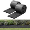 VEVOR 2-Pack Recycled Rubber Mulch Mat 120 x 4.5 in,Permanent Rubber Mulch for Landscaping, Black Mulch Garden Edging Border for Plants,Vegetables & Flower Garden Barrier(140 x 4.5 in)