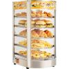 VEVOR 3-Tier Commercial Food Warmer Display, 800W Food Display Warmer with Light to Enhance Food Display, 86℉~185℉ Temperature Control, 90L Large Capacity for Hamburger, Pizza, Bread, Fried Chicken(5-Tier-63Qt)