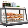 VEVOR 3-Tier Commercial Food Warmer Display, 800W Food Display Warmer with Light to Enhance Food Display, 86℉~185℉ Temperature Control, 90L Large Capacity for Hamburger, Pizza, Bread, Fried Chicken(3-Tier-111Qt)