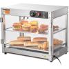 VEVOR 3-Tier Commercial Food Warmer Display, 800W Food Display Warmer with Light to Enhance Food Display, 86℉~185℉ Temperature Control, 90L Large Capacity for Hamburger, Pizza, Bread, Fried Chicken(2-Tier-Small)