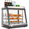 VEVOR 3-Tier Commercial Food Warmer Display, 800W Food Display Warmer with Light to Enhance Food Display, 86℉~185℉ Temperature Control, 90L Large Capacity for Hamburger, Pizza, Bread, Fried Chicken(3-Tier-79Qt)