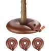 VEVOR 4 Pack 20 Gallons Tree Watering Bag, Slow Release Tree Watering Bags, Refillable Tree Drip Irrigation Water Bags for Trees, Durable Tree Watering System for Deep Root Targeting(4Pcs 16Gal Ring)