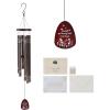 VEVOR 42″ Deep Tone Wind Chimes – Large 6-Tube Memorial Wind Chimes, Hand-Tuned Aluminum Tubes, Dark Brown Outdoor Decor for Patio, Porch, Garden, for Anniversaries & Sympathy(Dark Brown)
