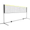 VEVOR Badminton Net, Height Adjustable Volleyball Net, Wide Foldable Pickleball Net, Portable Easy Setup Tennis Net Set with Poles, Stand and Carry Bag, for Kids Backyard Game Indoor Outdoor Use(14ft)