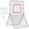 VEVOR Baseball and Softball Rebounder Net, PitchBack Baseball Pitching Nest, 3-Way Baseball, Softball Pitchback Net, Fielding Trainer, Bounce Back Net for Fielding/Throwing Practice(3.5X6 FT)