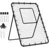 VEVOR Baseball and Softball Rebounder Net, PitchBack Baseball Pitching Nest, 3-Way Baseball, Softball Pitchback Net, Fielding Trainer, Bounce Back Net for Fielding/Throwing Practice(4X6 FT)