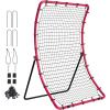 VEVOR Baseball and Softball Rebounder Net, PitchBack Baseball Pitching Net, Volleyball Pitch Return Trainer Rebound Net with Pitching Target, All Angle Fielding Rebound Net for Grounders Pop Flies(3X4.5FT)