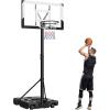 VEVOR Basketball Hoop 44 48 50 54 Inchs, 4.4-10 FT Height Adjustable Basketball Portable Hoop & Goal, Basketballs Hoop Outdoor, PC Backboard for Kids, Adults, Basketball Court, Schools, Parks(48″-Larger Base)