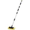 VEVOR Car Wash Brush, 62-Inch Extendable Car Washing Brush with Long Handle, Soft Chenille Fiber Car Wash Mop Mitt, 180° Rotatable Car Cleaning Brush with 1 Replacement Mop for Car, RV, Window, Floor(Soft PVC Bristle head)