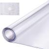 VEVOR Clear Table Cover Protector, 48 inch/1230 mm Round Table Cover, 1.5 mm Thick PVC Plastic Tablecloth, Waterproof Desktop Protector for Writing Desk, Coffee Table, Dining Room Table(48″ x 36″ (Rectangular))
