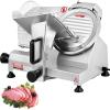 VEVOR Commercial Meat Slicer, 10 inch Electric Food Slicer, 240W Frozen Meat Deli Slicer, Premium Chromium-plated Steel Blade Semi-Auto Meat Slicer For Commercial and Home use(8.7IN-200W)