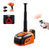 VEVOR Electric Car Jack Cordless Remote Control, 5 Tons /11000 lbs, Electric Hydraulic Jack Kit 18V Battery with Electric Impact Wrench, Tire Change Replacement with LED Light, Portable Car Jack