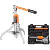 VEVOR Hydraulic Gear Puller, 15 Ton Max Capacity Wheel Bearing Pulling Separator, 2 or 3 Jaws Puller, Vertically and Horizontally, 12″ Jaw Hydraulic Puller with Case for Pulling Hubs(5 Ton)