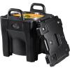 VEVOR Insulated Food Pan Carrier, 95 Qt Hot Box for Catering, LLDPE Food Box Carrier w/Double Buckles, Front Loading Food Warmer w/Handles, Stackable End Loader for Restaurant, Canteen, etc. Black(Black)