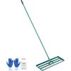 VEVOR Lawn Leveling Rake, 48″”x10″” Level Lawn Tool, Heavy-Duty Lawn Leveler with 78″” Steel Extended Handle, Yard Leveling Rake Suit for Garden, Golf Lawn, Farm, Green(36″x10″)