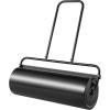VEVOR Lawn Roller, 61L Sand or Water Filled Yard Roller, with Easy-Turn Plug and U-Shaped Ergonomic Handle for Convenient Push and Pull, Level and Compress Soil for Lawn, Garden, Farm, Park, Black(17gal)