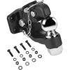 VEVOR Pintle Hook, 30000 lbs Towing Capacity, Trailer Hitches Receiver Hook Fits for 2.5 to 3-inch Lunette Ring with Mounting Kit, Wear-Resistant, Black Powder Coat, Suitable for Various Vehicles(2-5/16in 20000lbs)