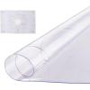 VEVOR Plastic Table Cover, 24 x 48 Inch 1.5 mm Thick Frosted PVC Desk Mat Protector, Waterproof & Easy Cleaning Desk Pad Tablecloth, for Office, Dresser, Dining Room,Night Stand(42″ (Round))