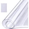 VEVOR Plastic Table Cover, 24 x 48 Inch 1.5 mm Thick Frosted PVC Desk Mat Protector, Waterproof & Easy Cleaning Desk Pad Tablecloth, for Office, Dresser, Dining Room,Night Stand(36″ x 18″ (Rectangular))