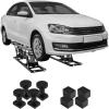 VEVOR Portable Car Lift – 5,000 LBS Capacity, Extended-Length Plates, 25.6″ Max. Height, Heavy-Duty Carbon Steel Truck Lift with 120V Power Unit(5000lbs)