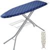 VEVOR Tabletop Ironing Board 23.4 x 14.4, Small Iron Board with Heat Resistant Cover and 100% Cotton Cover, Mini Ironing Board with 7mm Thickened Needle Cotton Layer for Small Spaces, Travel Use(55″ x 15″)