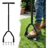 VEVOR Tow Behind Plug Aerator, 40-Inch Tow Behind Lawn Plug Aerator with Universal Hitch, Pull Behind Aerator with Iron Spikes Alternately Arranged, Lawn Aerator Tow Behind for Gardens, Lawns, Farms(Step-On)