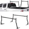 VEVOR Truck Rack, 19-34inch Extendable Truck Ladder Rack, 38.6″-43.6″ Adjustable Height, 250 lbs Capacity Steel Ladder Rack for Truck, Heavy Duty Truck Bed Rack for Kayak, Surfboard, Lumber, Ladder(Drilling)