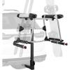 VEVOR Universal Car Roof Rack – Fit Most Crossbars, Carry up to 6 Pairs of Skis or 4 Snowboards, Aluminum Snowboard Ski Rack with Lock & Rubber Padding(Rear Rack (Fold-4))
