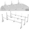 VEVOR Van Roof Ladder Racks – 59″ Adjustable Heavy-Duty Steel Racks, 600 lbs Capacity for Chevrolet Express 1500 2500 3500/Ford E150 E250 E350/GMC Savana, 2 Bars(3 Bars)