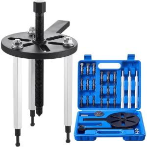 VEVOR 21-in-1 Bearing Puller Set, 21 PCS 3-Jaw Hook Puller for Internal External Bearings and Bearing Without Inner Shaft, Multifunctional Bearing Removal Tool with Heavy Duty Portable Storage Case