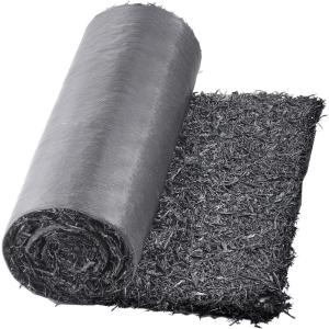 VEVOR 2-Pack Recycled Rubber Mulch Mat 120 x 4.5 in,Permanent Rubber Mulch for Landscaping, Black Mulch Garden Edging Border for Plants,Vegetables & Flower Garden Barrier(8′ x 2′)