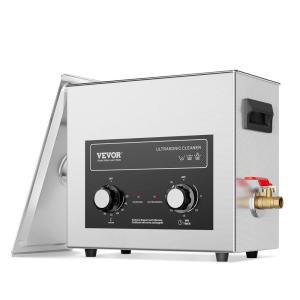 VEVOR 3L Sonic Cleaner with Heater Timer & Basket, Professional Digital Sonic Cavitation Machine, 120W Cleaning Machine for Watch Instruments, Glasses, Coin, Metal Parts, Tool(6L)